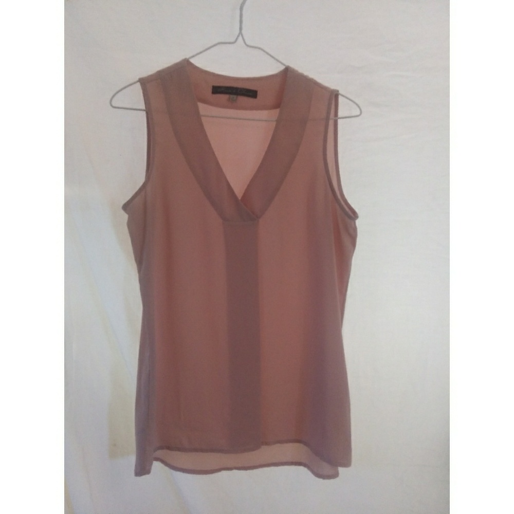 Rose & Olive Blush Sleeveless Top, Small